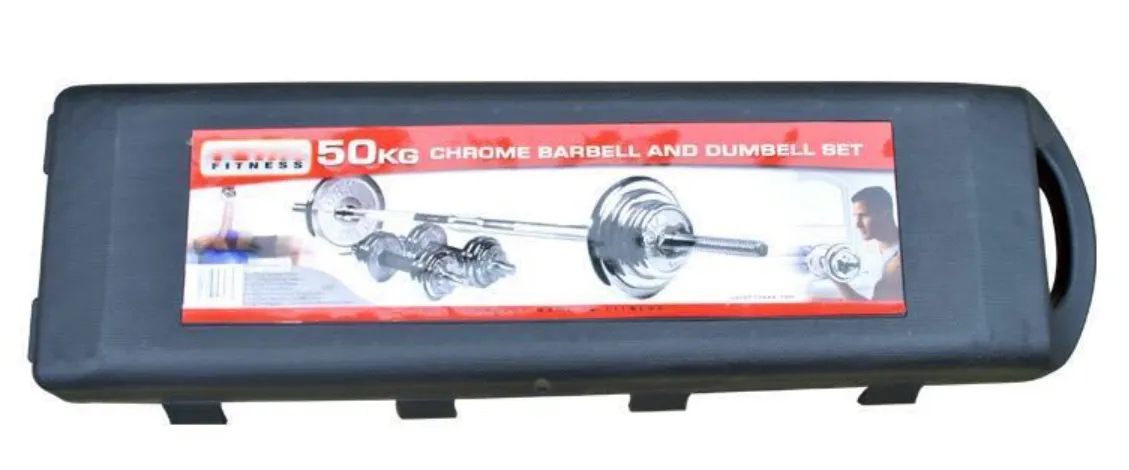 50KG Adjustable Barbell Dumbbell Set