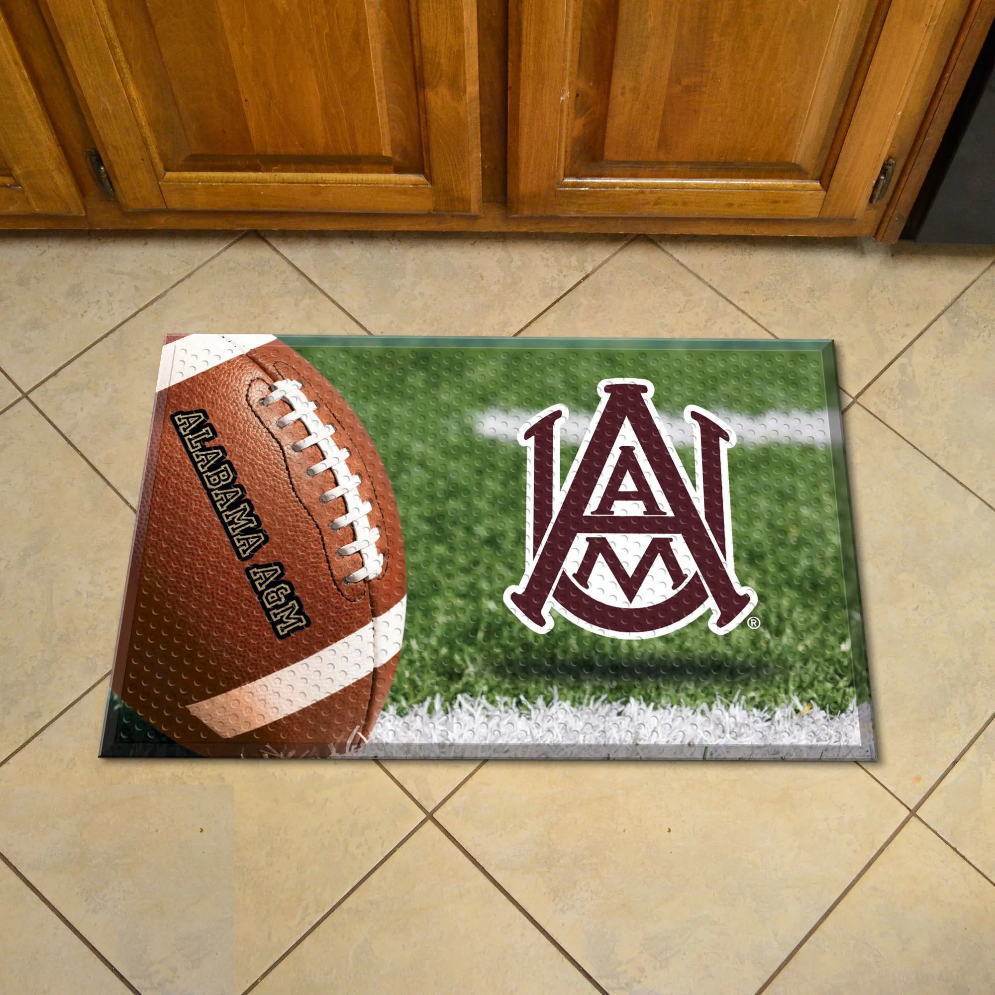 Alabama A&M Bulldogs Rubber Scraper Door Mat