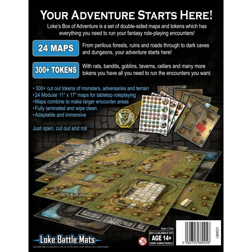 Battle Mats: Box of Adventure - Valley of Peril