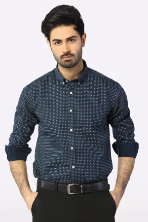 Black Printed Casual Shirt