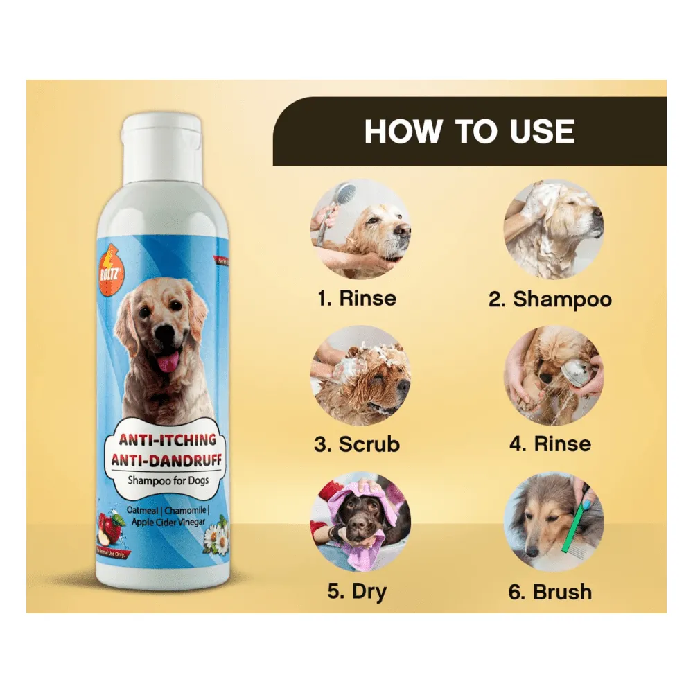 Boltz Anti Itch & Dandruff Shampoo for Dogs