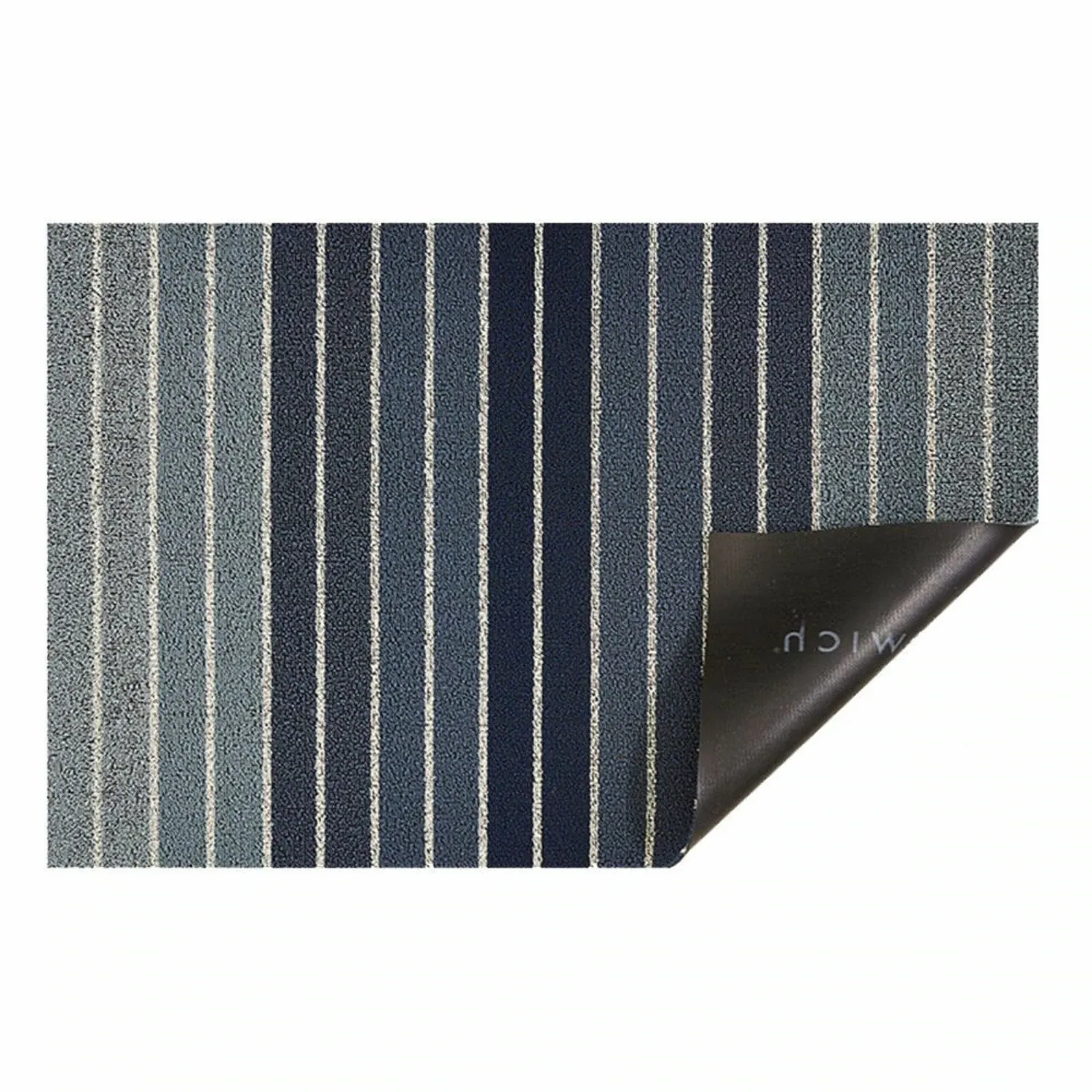 chilewich | doormat 46x71cm (18x28") | block stripe denim ~ DC