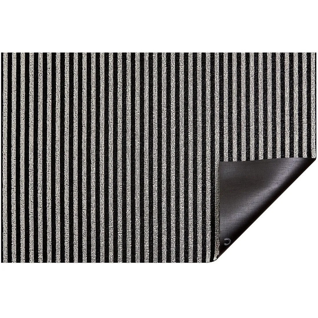 Chilewich Shag Breton Stripe Floormat Tuxedo