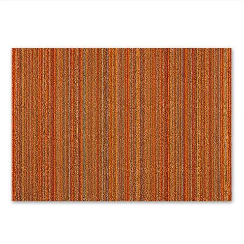 Chilewich Shag Skinny Stripe Floormat Orange