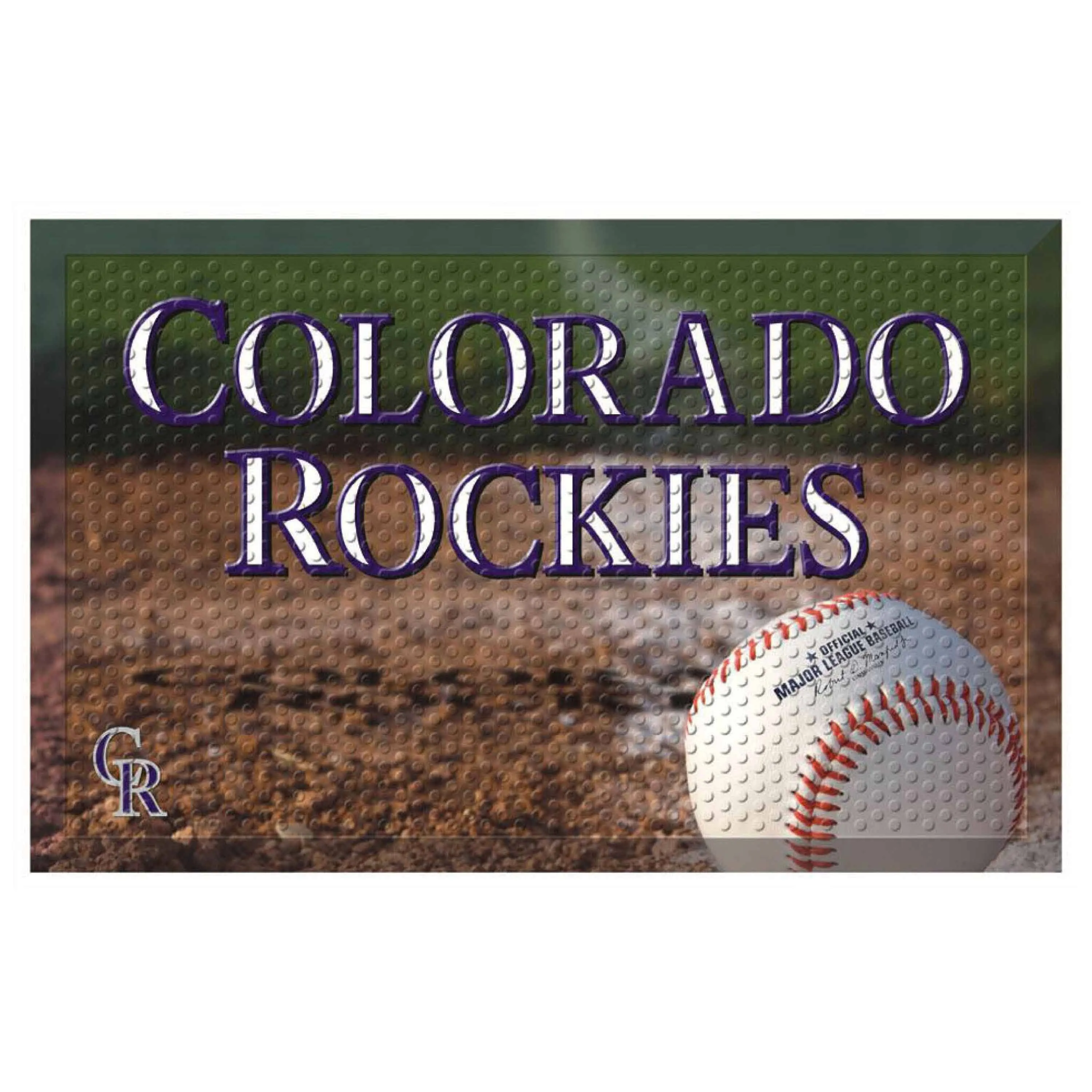 Colorado Rockies Rubber Scraper Door Mat