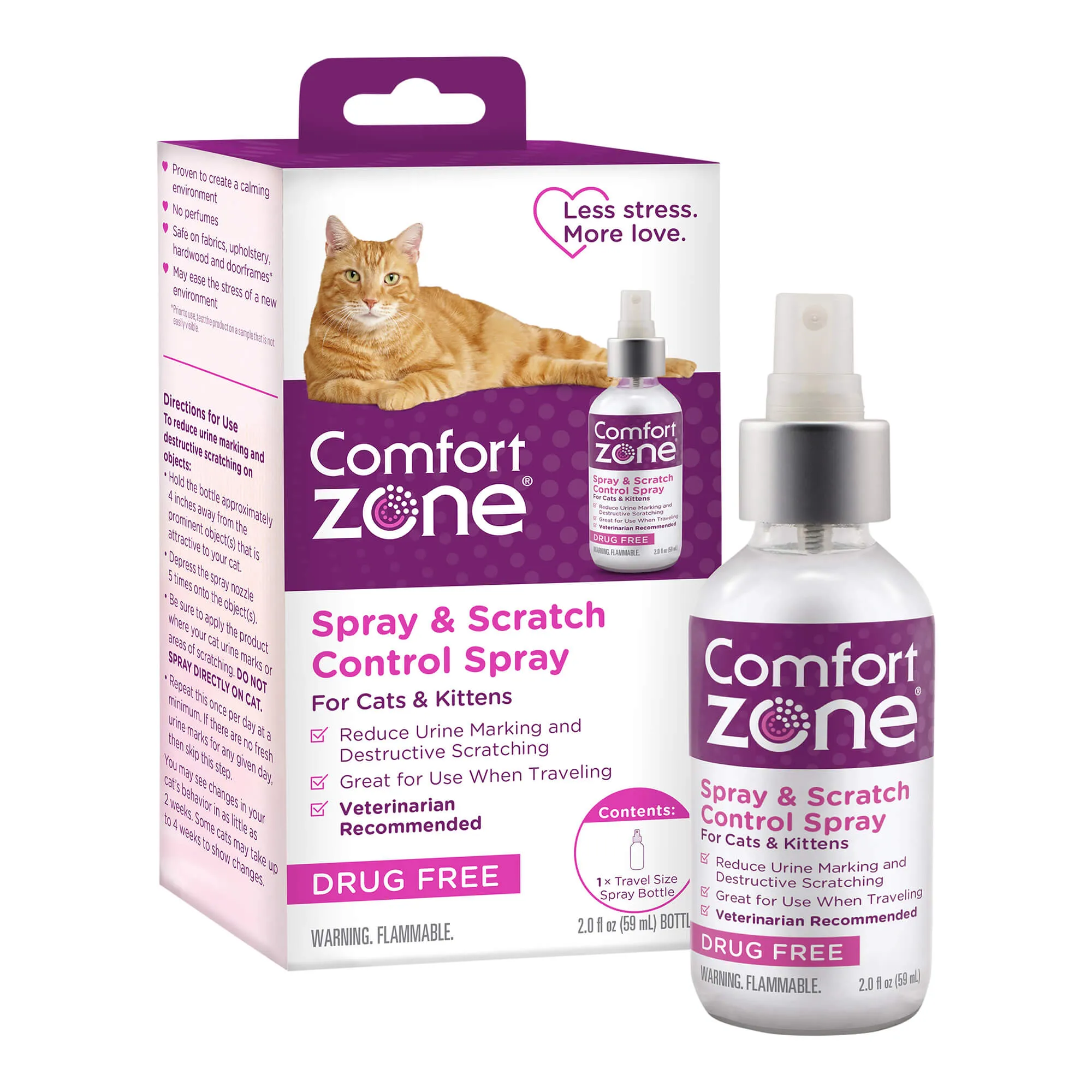 Comfort Zone Scratch Deterrent and Calming Spray