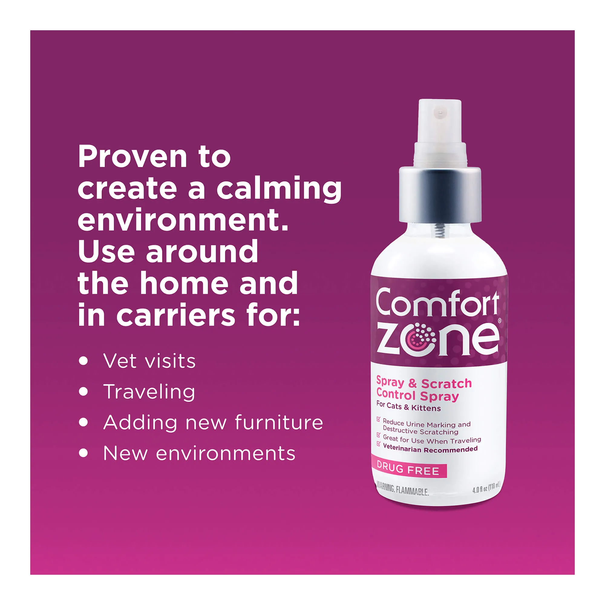 Comfort Zone Scratch Deterrent and Calming Spray