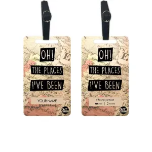 Custom Made Luggage Tag Identification Tags Suitcase Set of 2 - OH