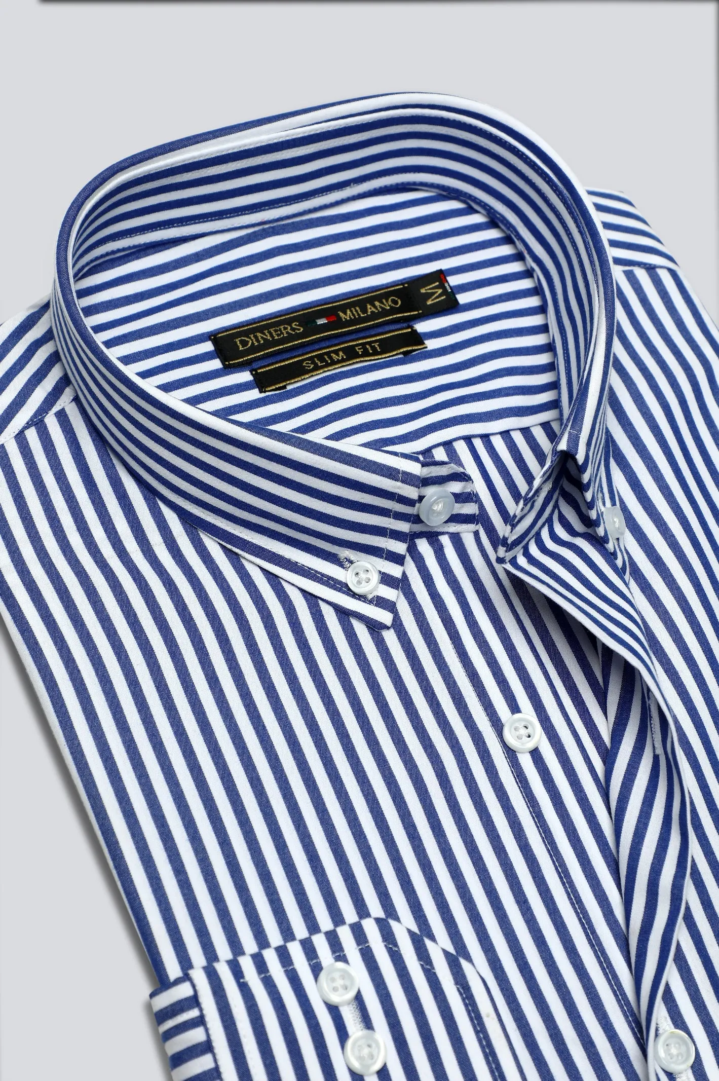 Dark Blue Bengal Stripe Casual Milano Shirt