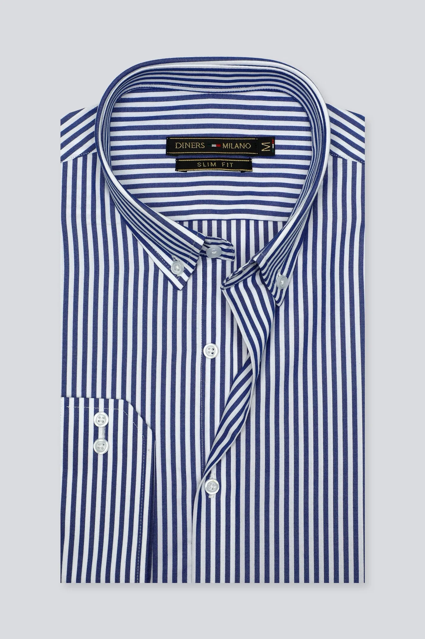 Dark Blue Bengal Stripe Casual Milano Shirt