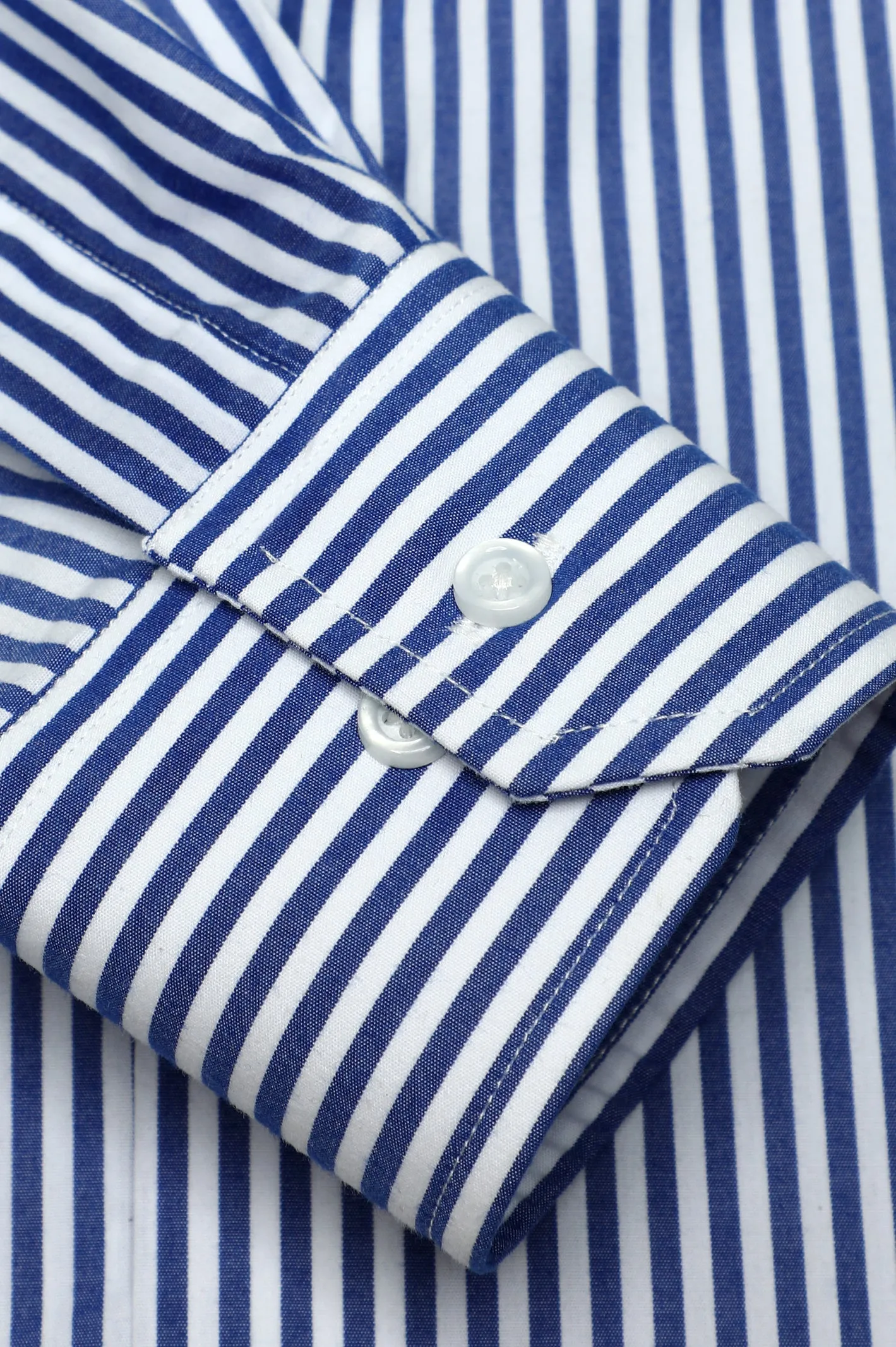 Dark Blue Bengal Stripe Casual Milano Shirt