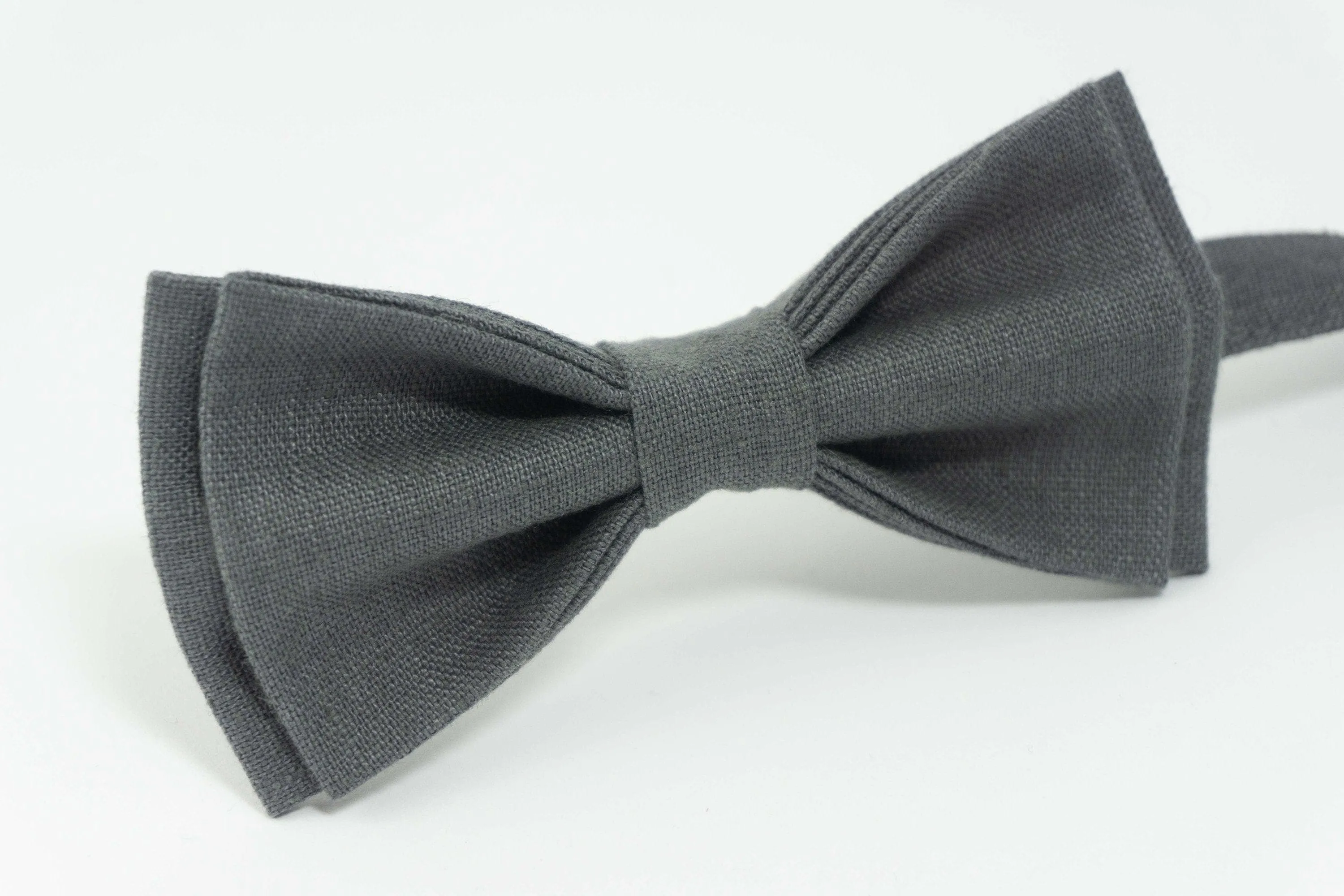 Dark Gray bow tie | groomsmen bow tie