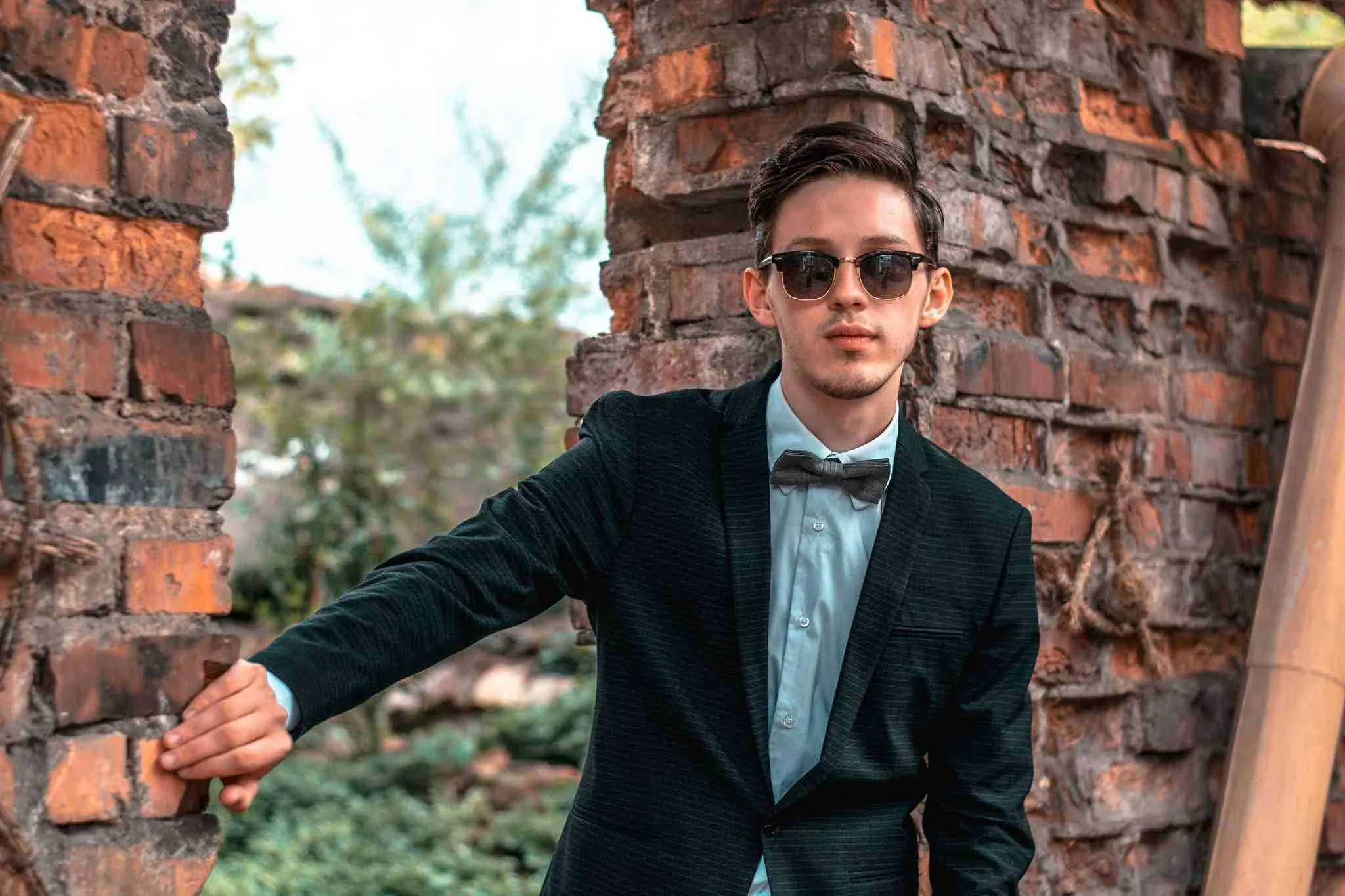 Dusty purple bow tie | groomsmen bow tie