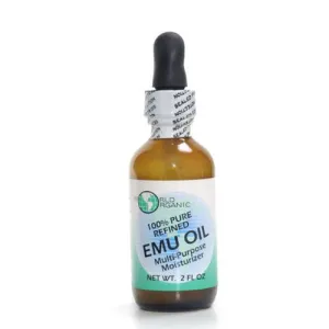 EMU Oil 100% pure with Dropper 2 oz By World Organics