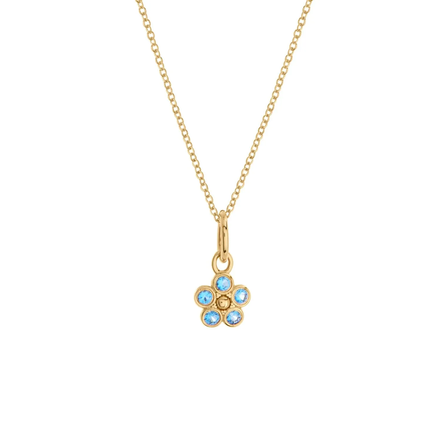 Flower Mini Charm Necklace