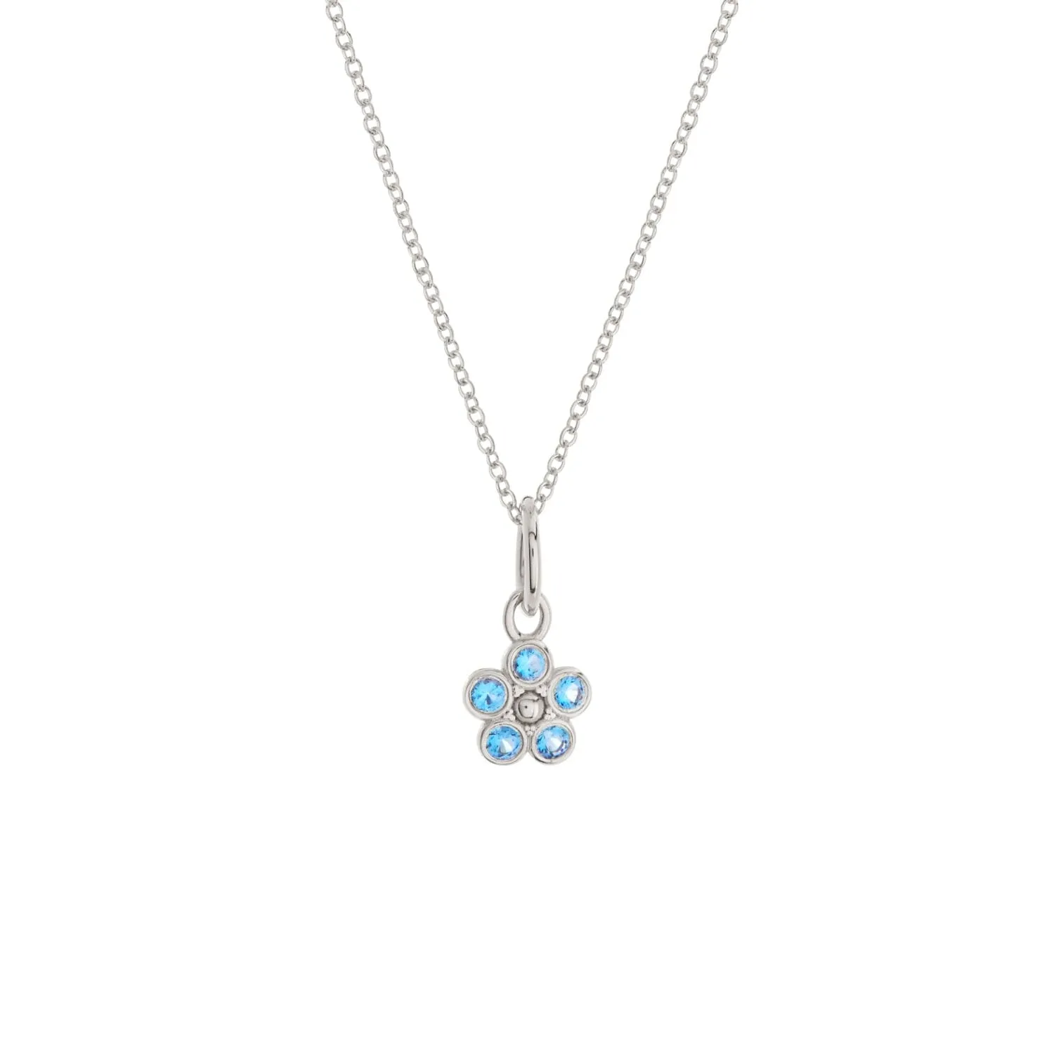 Flower Mini Charm Necklace