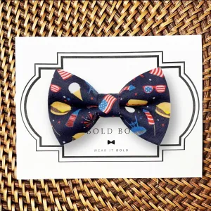 Fourth of July Barbecue Bow Tie for Dog Collar or Cat Collar