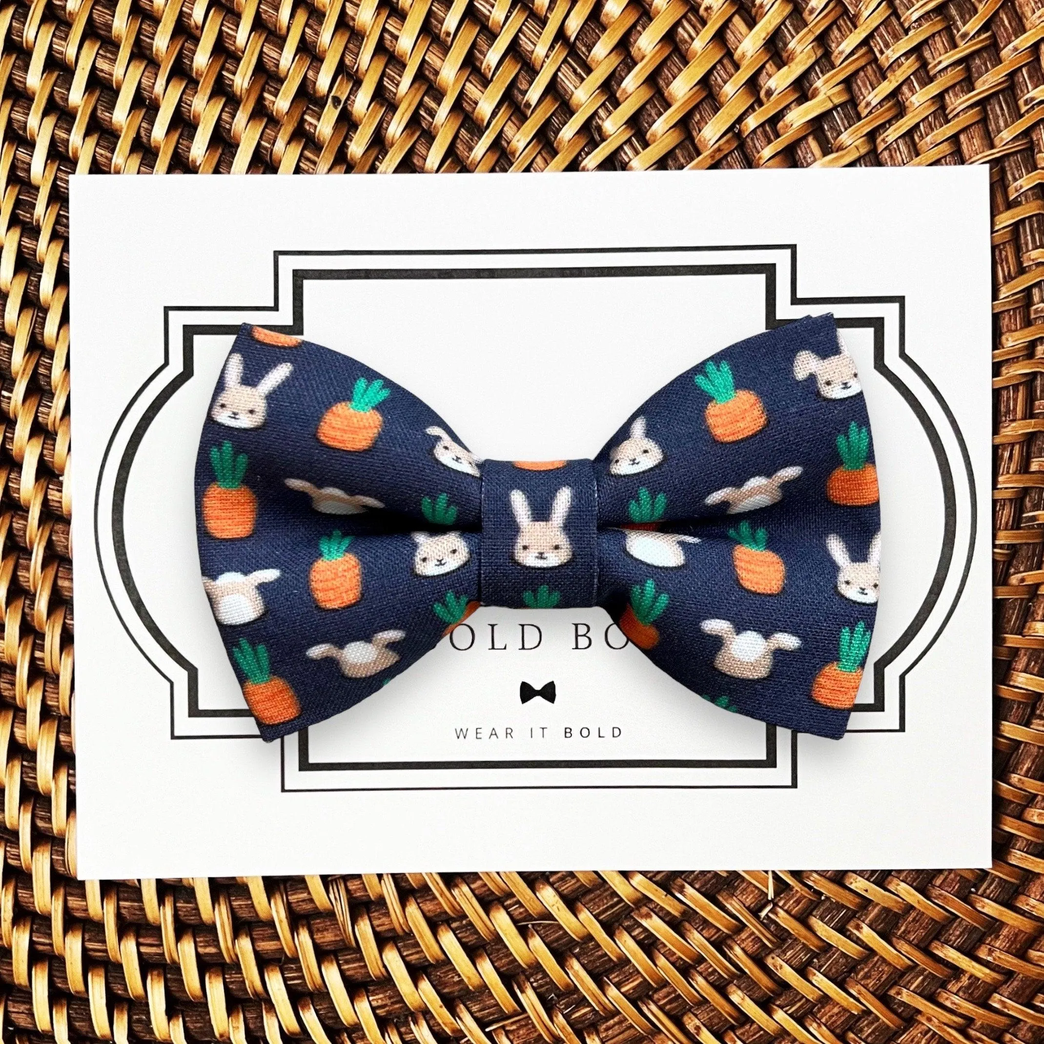 Garden Easter Bunny Dog Bow Tie or Cat Bow Tie