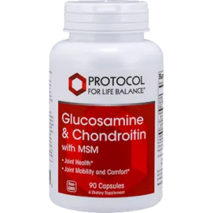 Glucosamine & Chondroitin with MSM 90 caps by Protocol For Life Balance