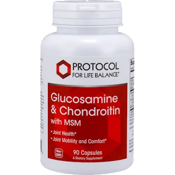 Glucosamine & Chondroitin with MSM 90 caps by Protocol For Life Balance