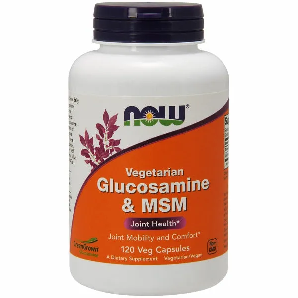 Glucosamine & MSM 120 Veg Caps By Now Foods