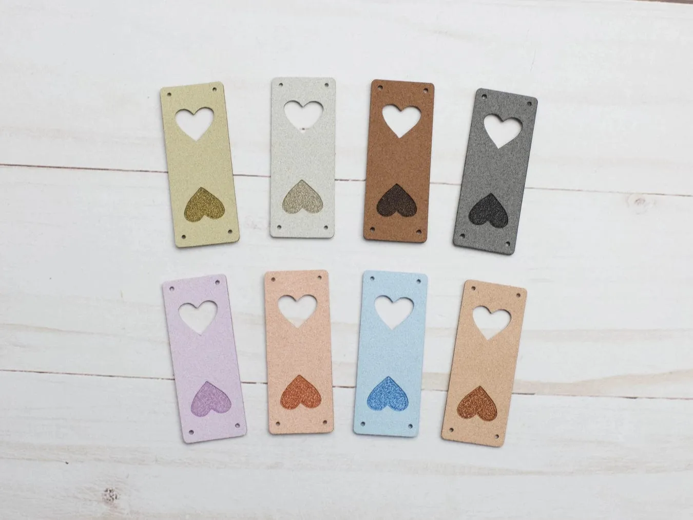 Heart Fold Over Tags