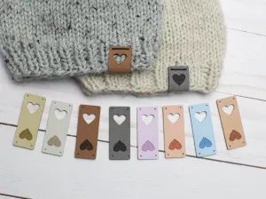 Heart Fold Over Tags