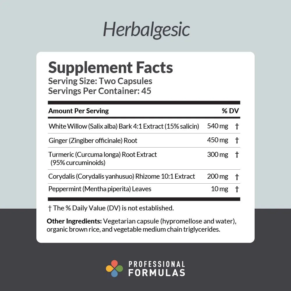 Herbalgesic 90 caps by Professional Formulas