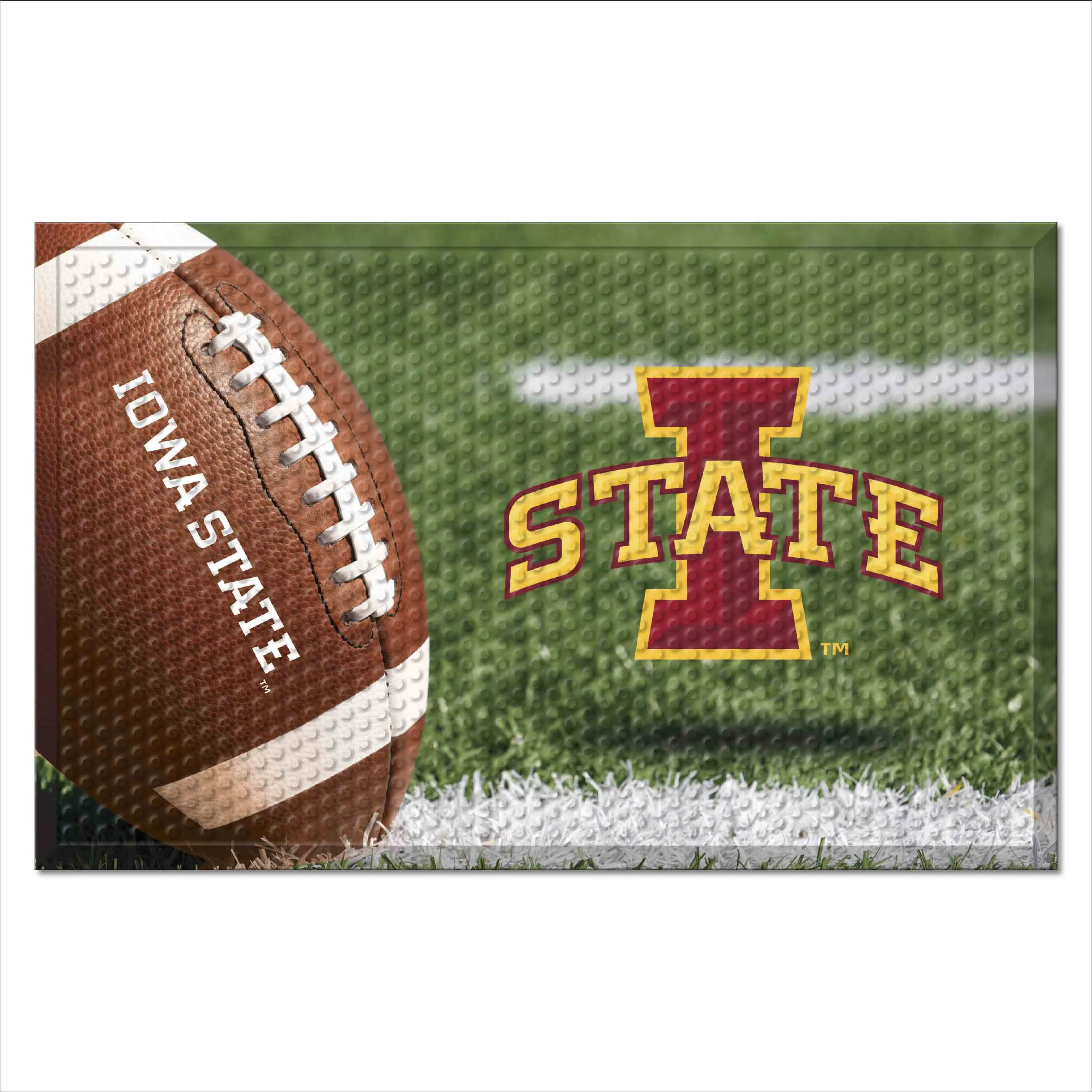 Iowa State Rubber Scraper Door Mat