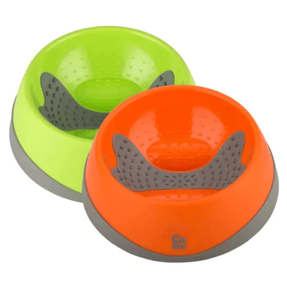 LickiMat OH Bowl Slow Feeder for Dogs (Orange)