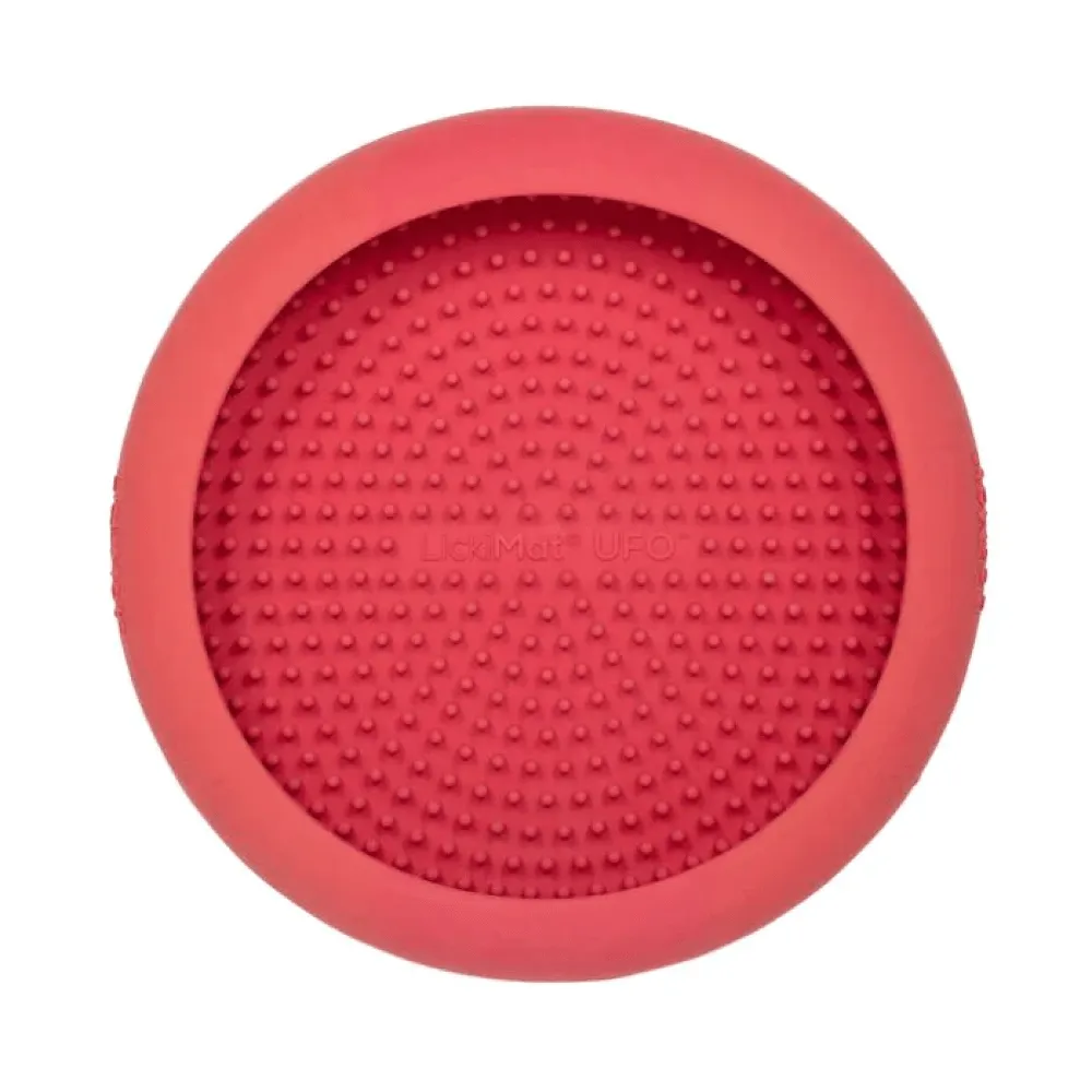 LickiMat UFO Slow Feeder for Dogs (Pink)