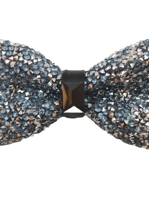 Light Blue Crystal Bowtie