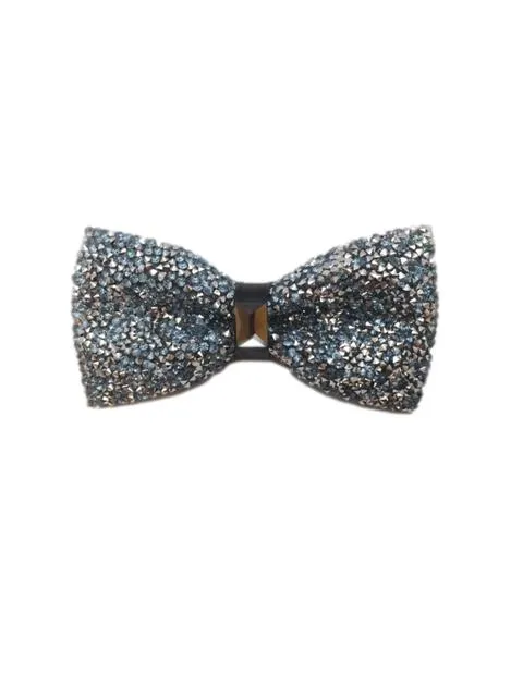 Light Blue Crystal Bowtie