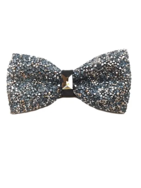 Light Blue Crystal Bowtie