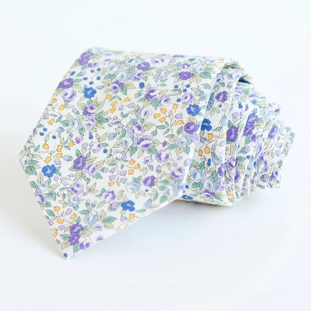 Men's Freestyle Self-Tie Bow Tie / Blossoms In Purple