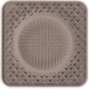 Messy Mutts Grey Interactive Lick Bowl Mat