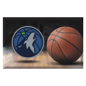 Minnesota Timberwolves Rubber Scraper Door Mat