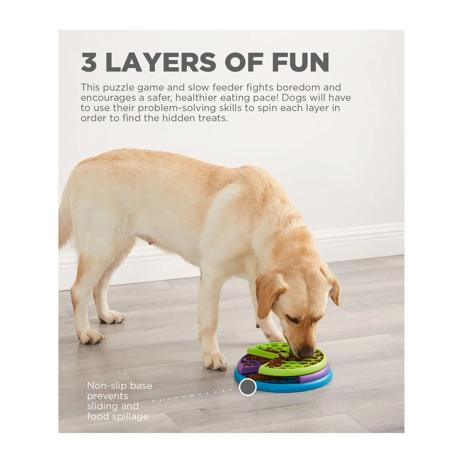 Outward Hound Dog Lickin' Layers Slow Feeder Dog Bowl