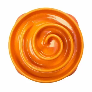 Outward Hound Fun Feeder Slo-Bowl Maze Dog Bowl Mini Orange