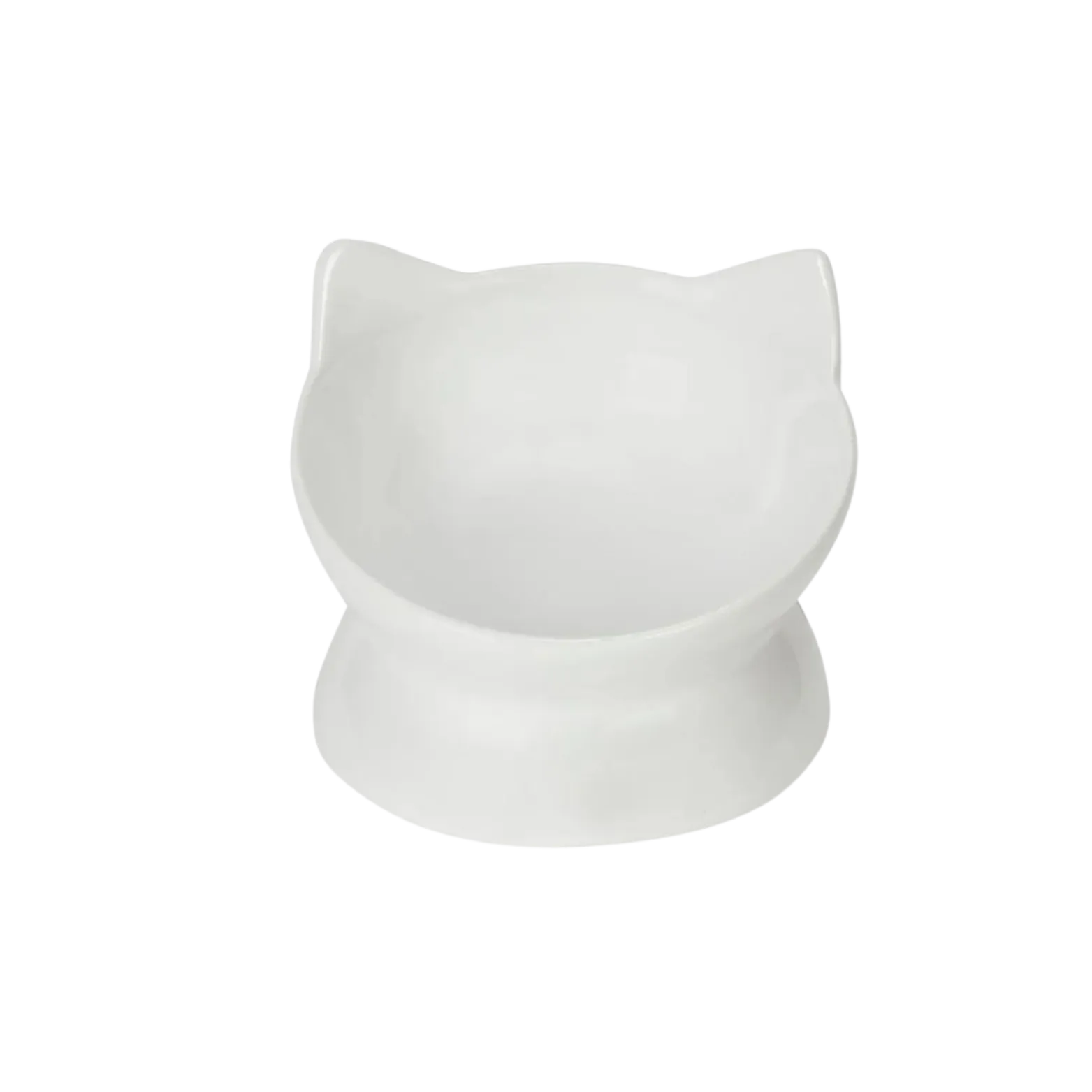 Park Life Designs Oscar Tilt Food Dish for Cats 5" White