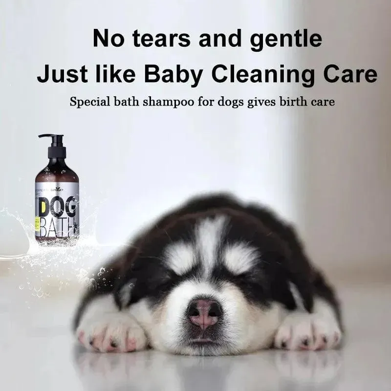 Pet Bath Shampoo Dry Skin Relief Anti-Itch Anti-Flea