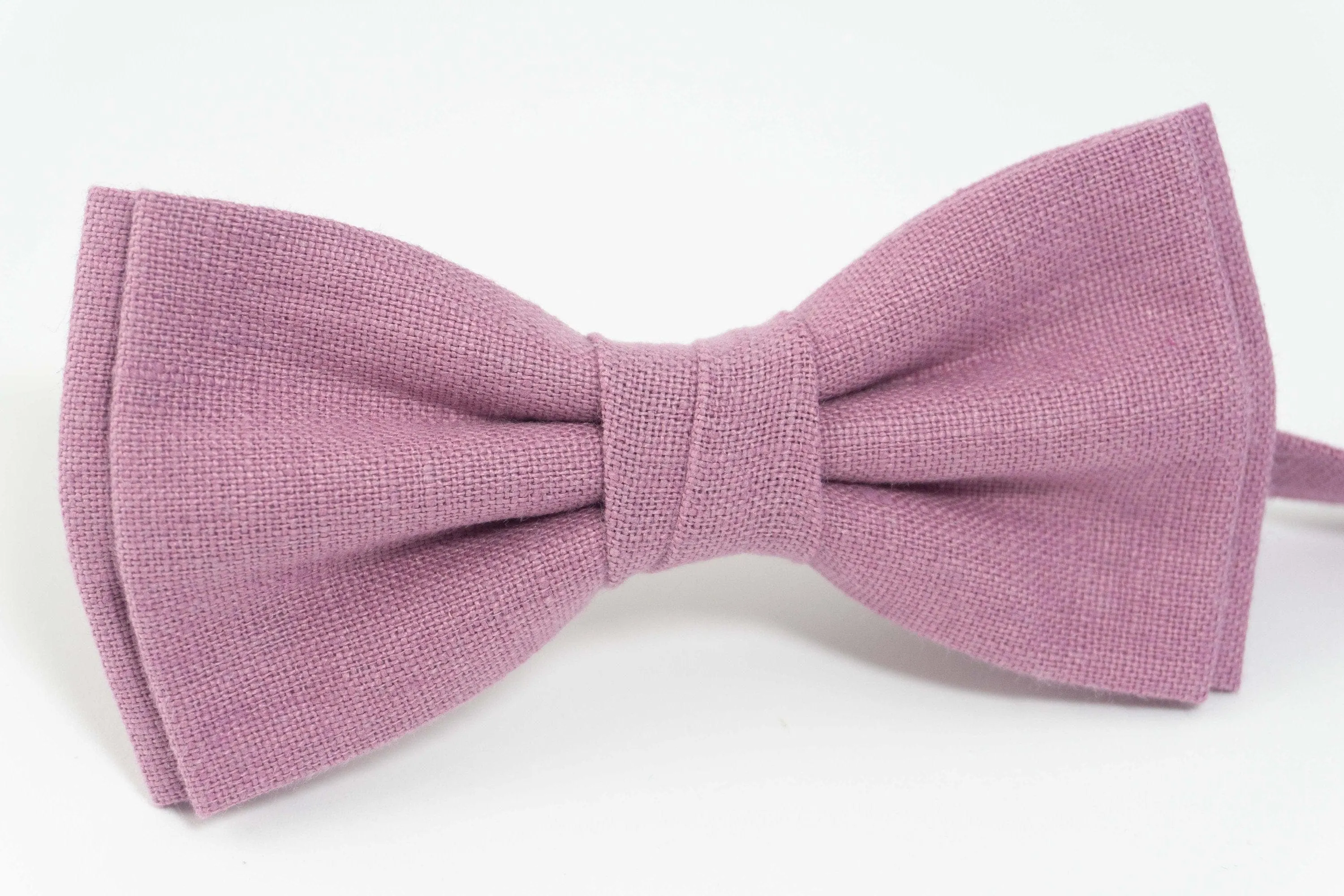 Purple bow tie | Purple linen bow tie