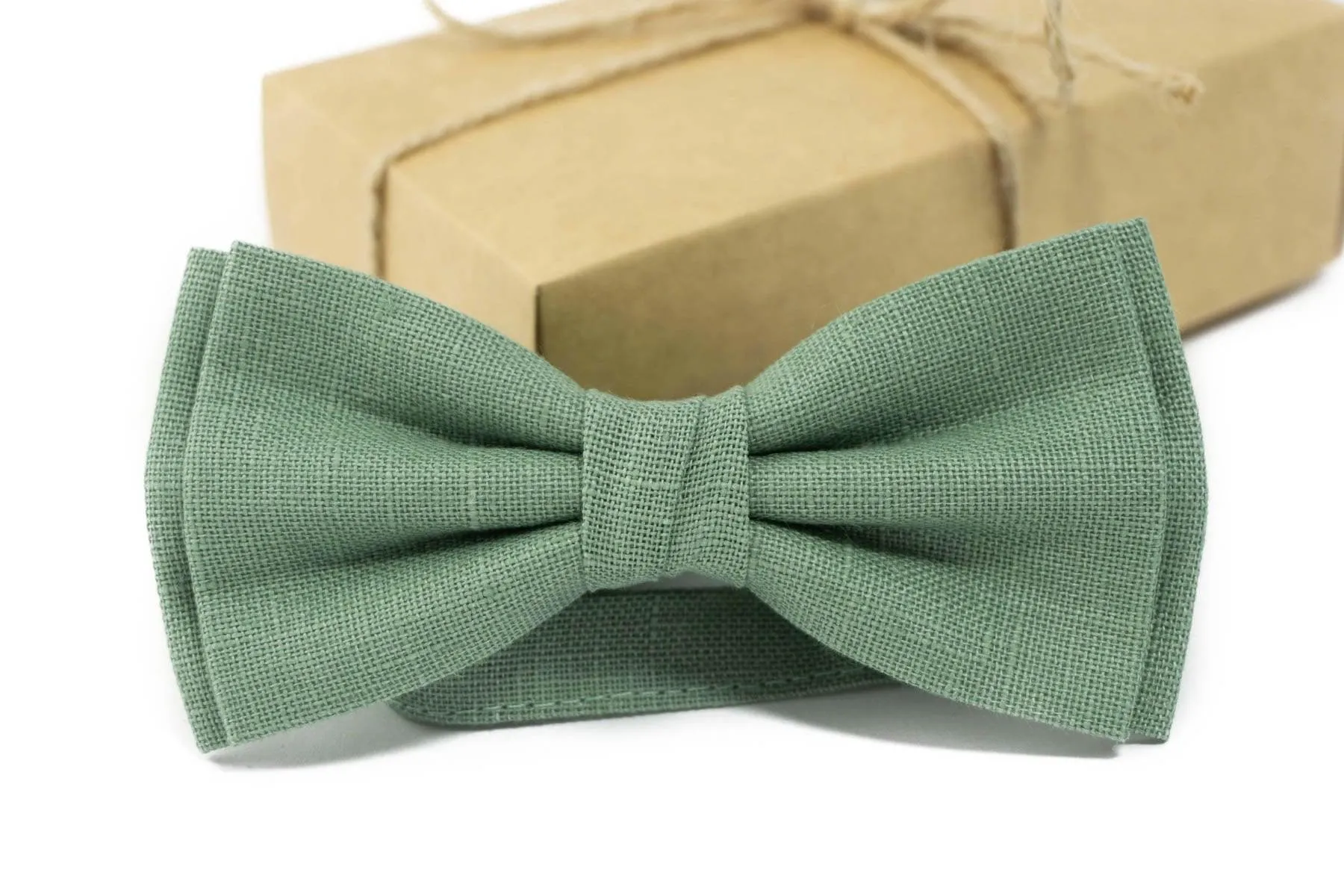 Sage green color bow tie | sage green toddler bow ties