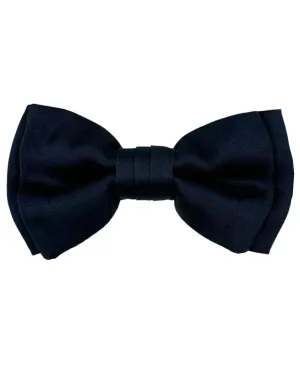 Salvatore Ferragamo Silk Bow Tie Midnight Blue