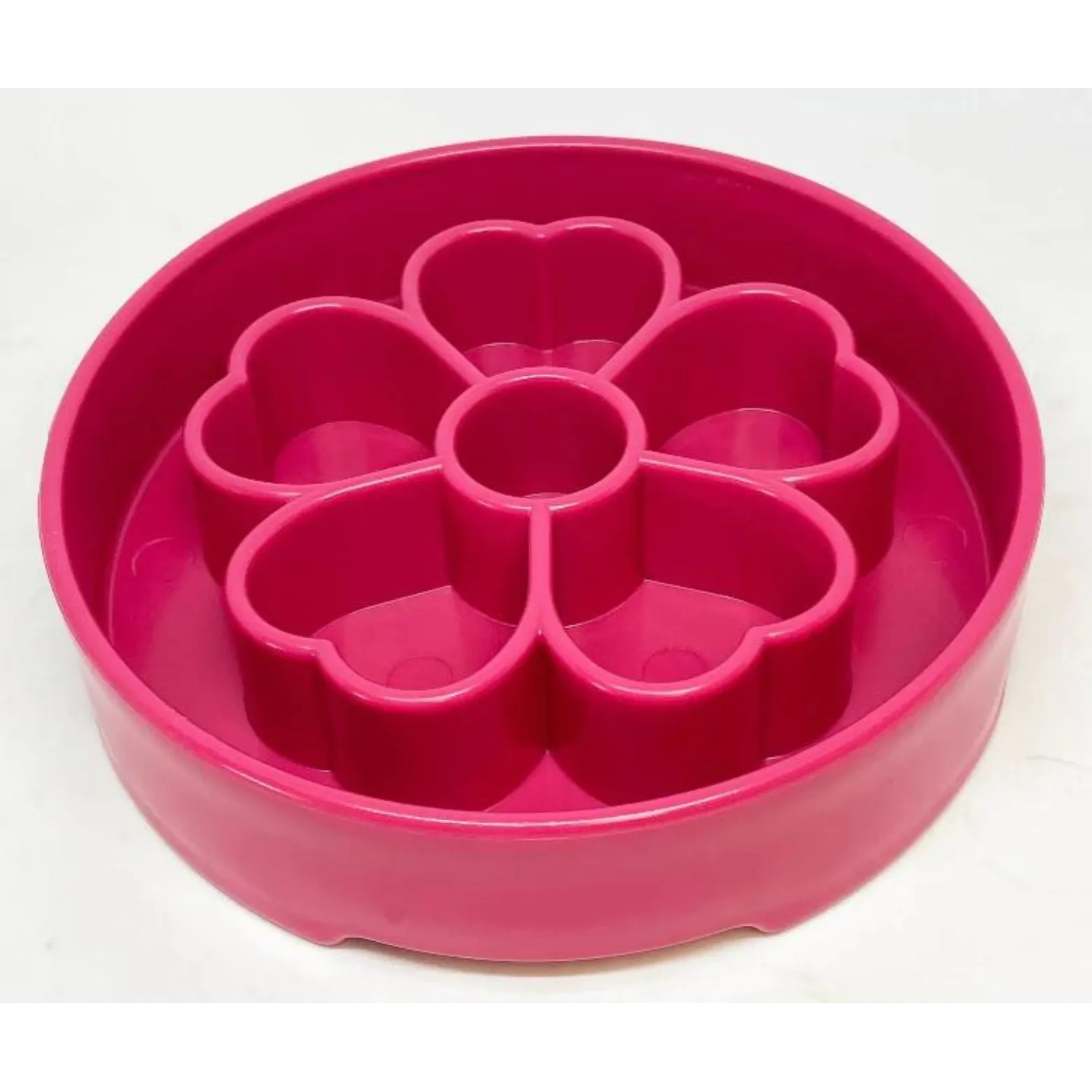 SodaPup Enriching Slow Feeder Flower Ebowl for Dogs Pink