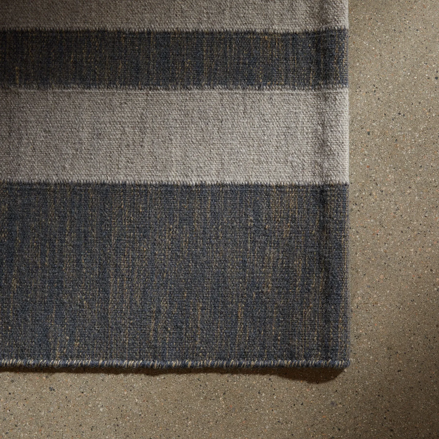 Striped Entry Mat - Guntmetal Marle/Pearl Grey