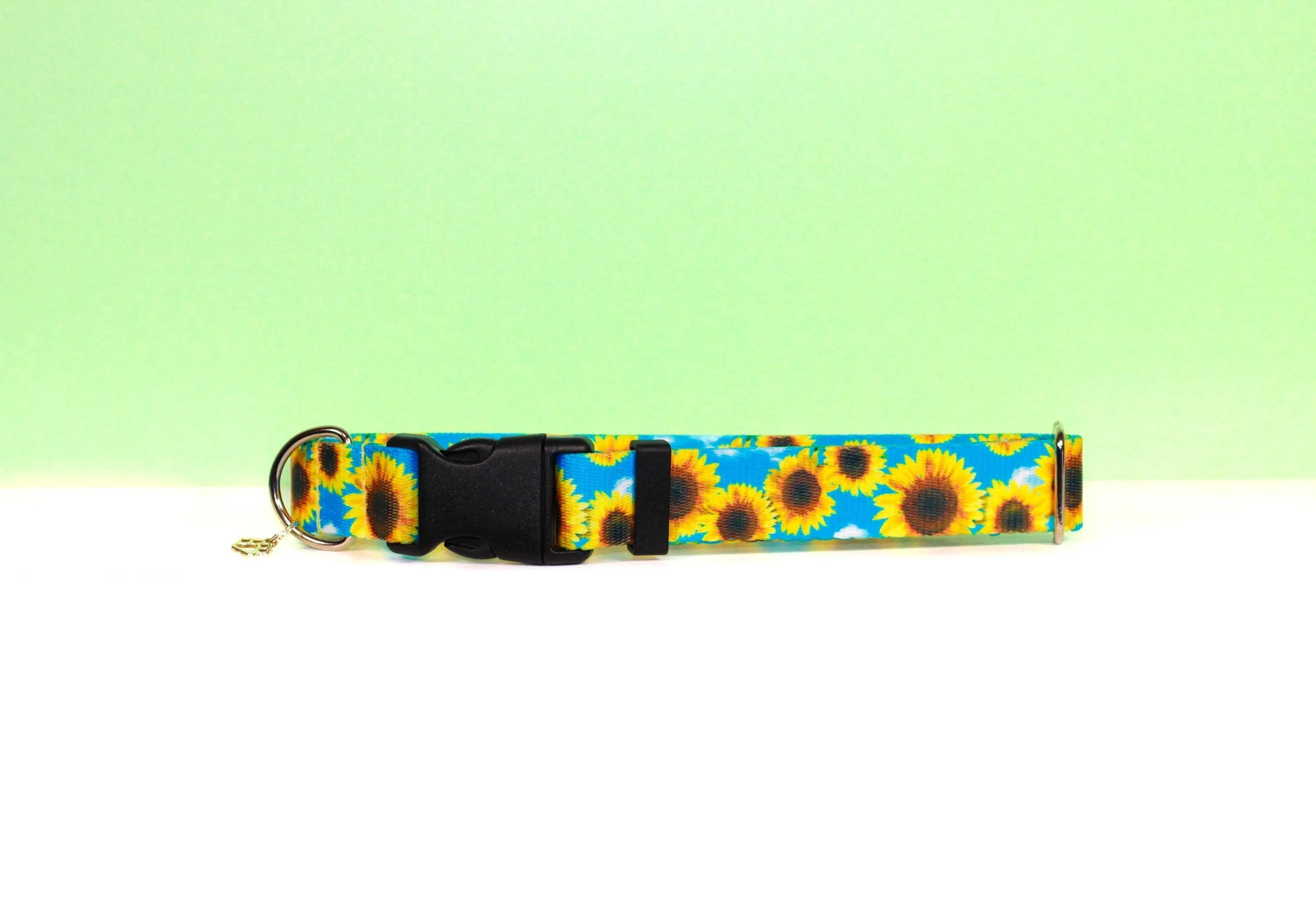 Sunflower dog collar, Sunflowers , Cloud dog collar, Summer dog collar , Pet accessories , FurVanity, Spring collar, Floral, Flower