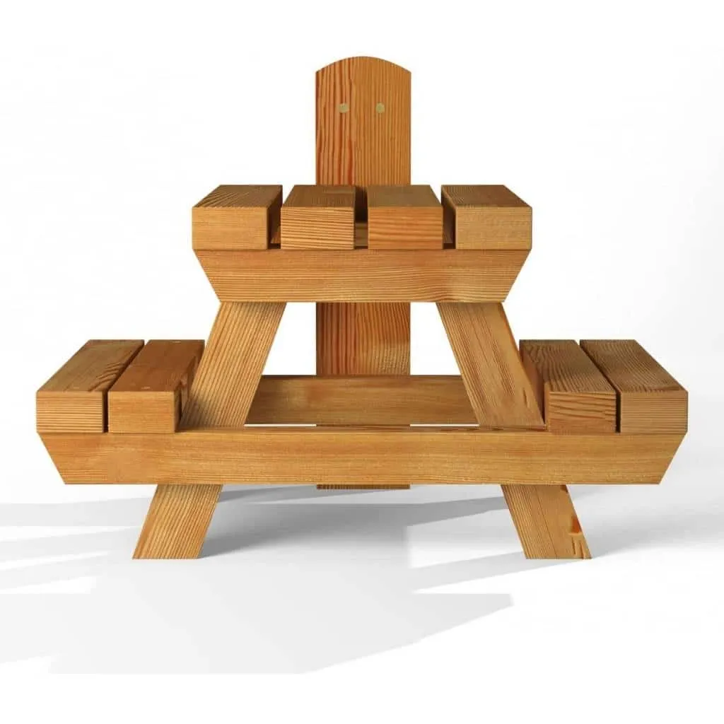 The Great British Anti-Bacterial Squirrel Picnic Table With Lunch Box Feeder