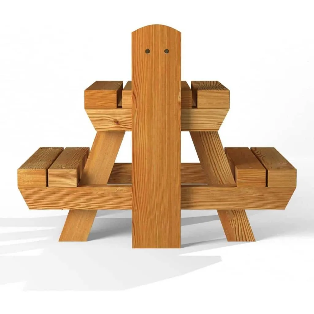 The Great British Anti-Bacterial Squirrel Picnic Table With Lunch Box Feeder