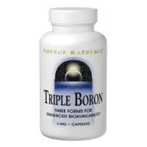 Triple Boron Advanced, With Calcium, 240 Caps By Source Naturals